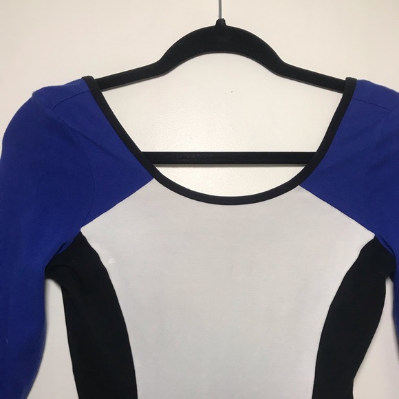 Express Colorblock Skater Dress - Picture 3 of 8